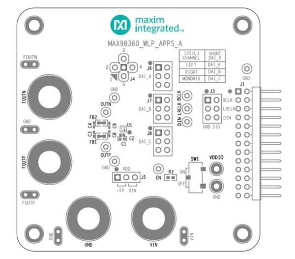  MAX98360AEVSYS#FCQFN 
