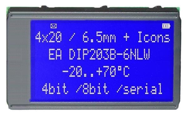  EA DIP203B-6NLW 
