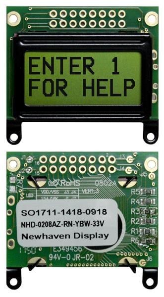  NHD-0208AZ-RN-YBW-33V 