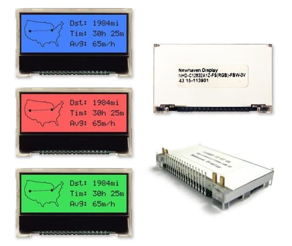  NHD-C12832A1Z-FS(RGB)-FBW-3V 