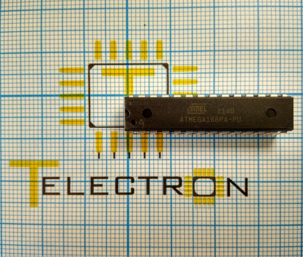  Микроконтроллер 8 бит, ATMEGA168PA-PU 