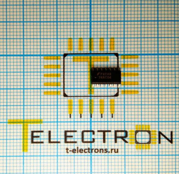  Микросхема 74AC04SC 