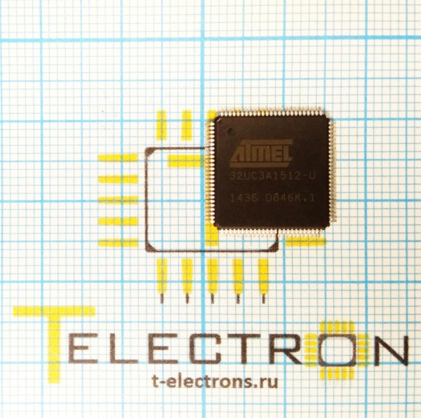  Микросхема AT32UC3A1512-AUT 