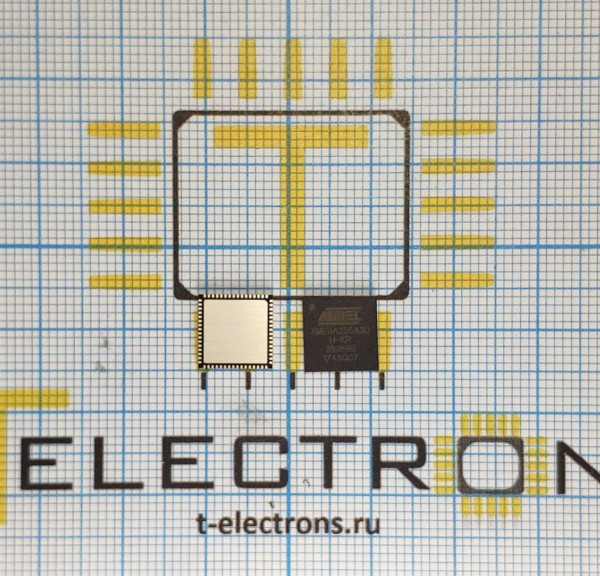  Микросхема ATxmega256A3U-MH 