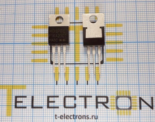  Диод 200В, 2x8А, F16A20CT 