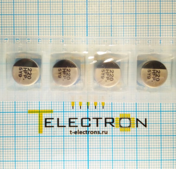  Конденсатор электролитический SMD 220 мкФ x 50 В EEEFK1H221P 