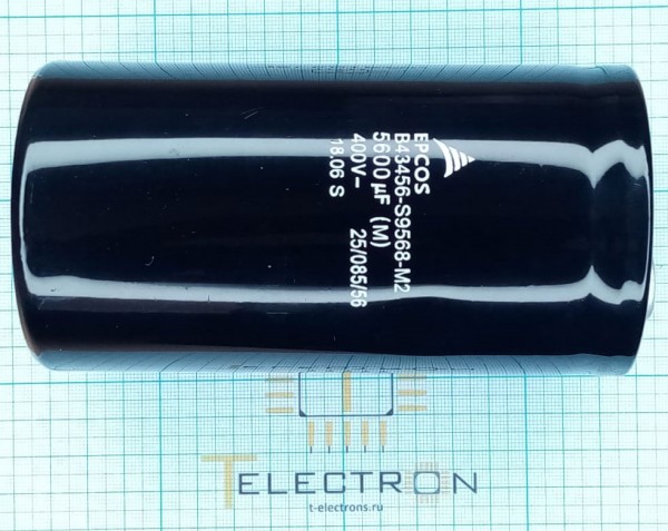  Конденсатор электролитический 5600 мкФ x 400В, B43456-S9808-M2 