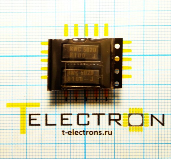  Резистор SMD, 0.1 Ом, RWC5020JK-130R1 (RWC5020 0.1R 5%) 