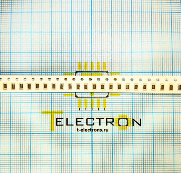  Резистор 33 Ом, 0.25Вт, 5%, SMD 1206, RC1206JR-0733RL 