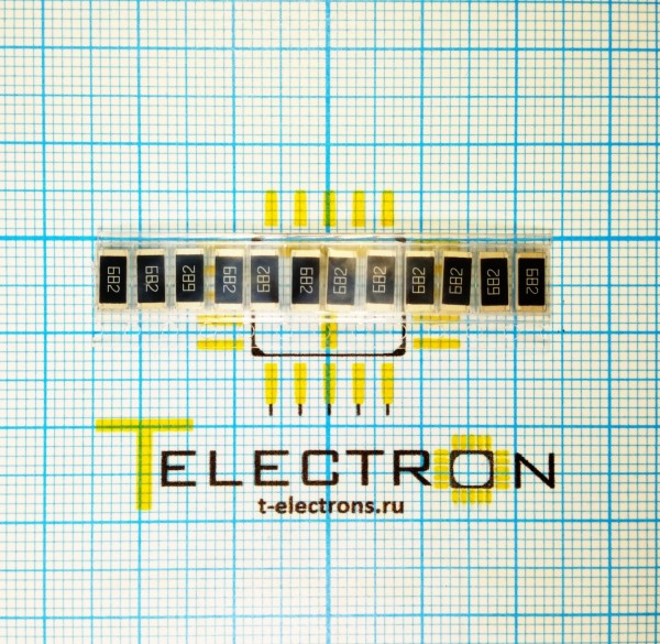  Резистор 6.8 кОм, 1Вт, 5%, SMD 2512, RC2512JK-076K8L 