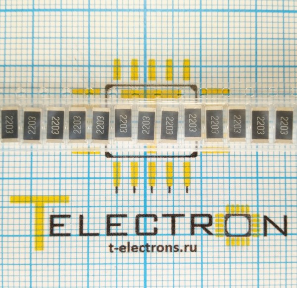  Резистор 220 кОм, 1 Вт, 1%, SMD 2512, CHV2512-FX-2203ELF 