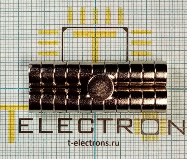  Магнит D 10х5, N35H 