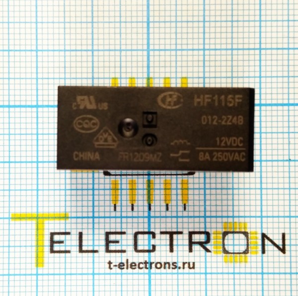  Реле электромагнитное HF115F/012-2Z4B 