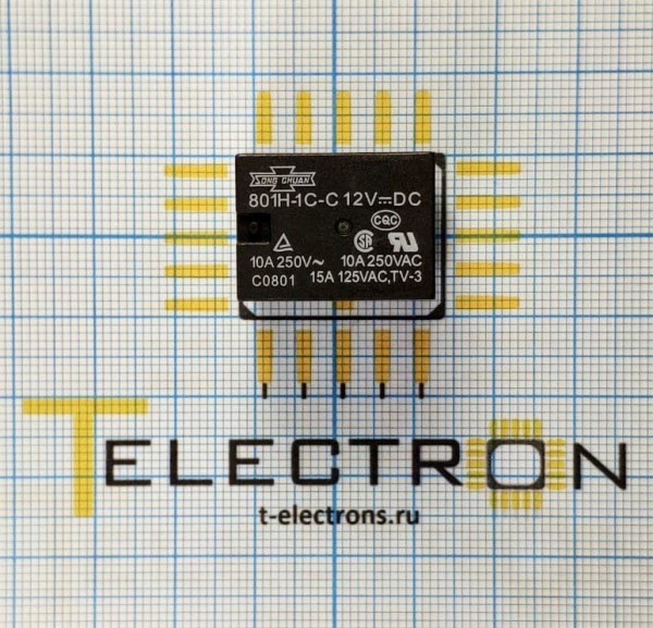  Реле 801H-1C-C-12VDC 