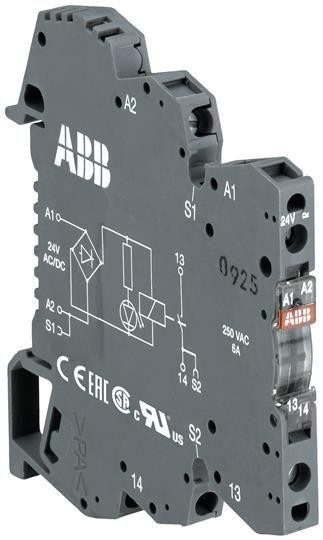  Оптрон OBRIC0100 вход 5-12В DC выход 100mA 4.5-58В DC пруж. зажимы ABB 1SNA645547R0200 