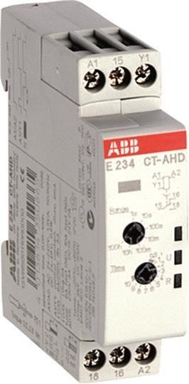  Реле времени CT-AHD 24-48В DC 24-240В AC (0.05с-100ч) 1ПК ABB 1SVR500110R0000 