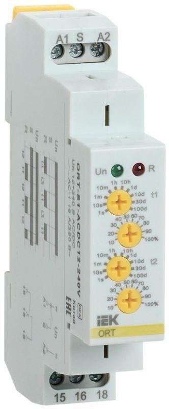  Реле циклическое ORT 1 конт. 12-240В AC/DC ИЭК ORT-S1-ACDC12-240V 
