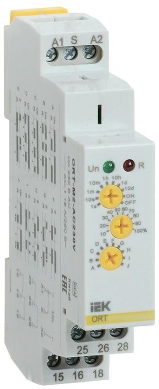  Реле времени ORT многофункциональное 2 конт. 230В AС ИЭК ORT-M2-AC230V 