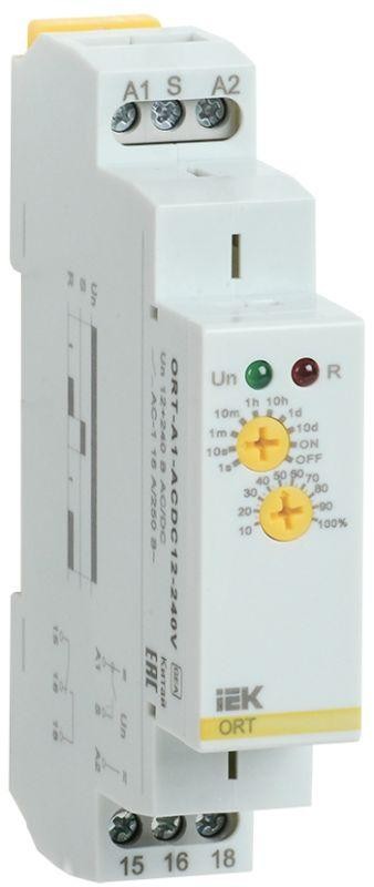  Реле задержки включения ORT 1 конт. 12-240В AС/DC ИЭК ORT-A1-ACDC12-240V 