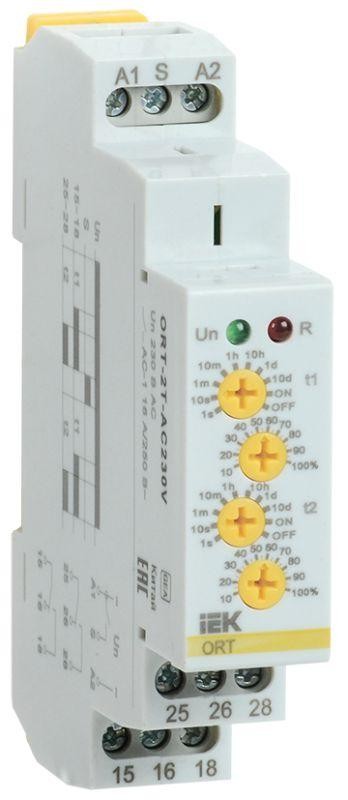  Реле времени ORT 2 конт. 2 уст. 230В AC ИЭК ORT-2T-AC230V 