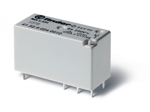  Реле миниатюрное 2CO 8А 24В DC FINDER 415290240010 