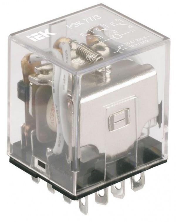  Реле РЭК 77-4 10А 24В DC ИЭК RRP10-4-10-024D 