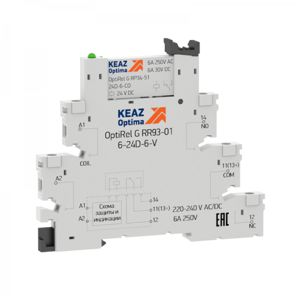 Модуль релейный OptiRel G RM38-51-6D-6-V-CO КЭАЗ 280986 
