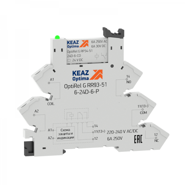  Модуль релейный OptiRel G RM38-61-12U-6-P-CO КЭАЗ 280991 