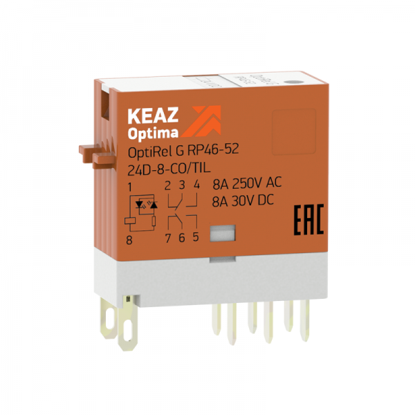  Реле промежуточное OptiRel G RP46-52-110D-8-CO/TIL КЭАЗ 281057 