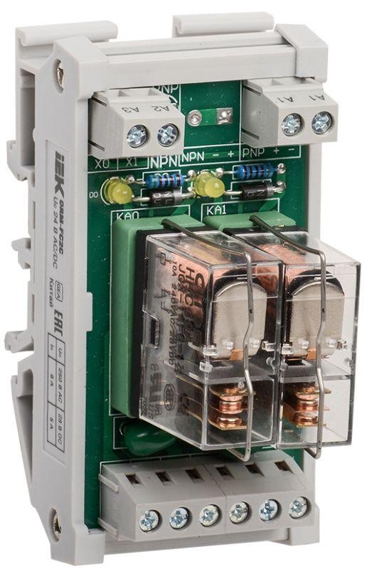  Реле интерфейсное ORM 5 2 конт. группа 24В DC/AC ИЭК ORM-FC2C 