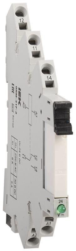  Реле интерфейсное ORM 3 1NO+1NC 24В DC ИЭК ORM-41F-3 