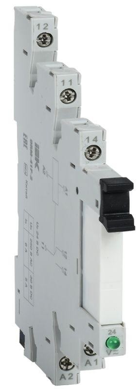  Реле интерфейсное ORM 2 1NO+1NC 24В DC ИЭК ORM-41F-2 