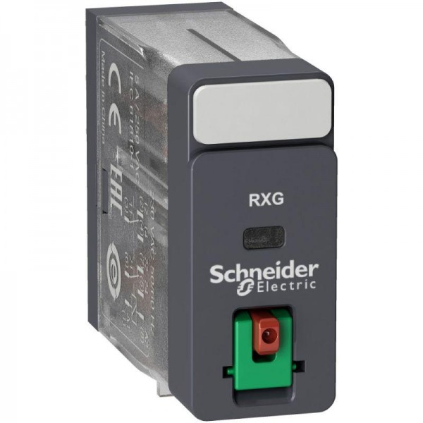  Реле промежуточное 5А 2СО~120В кнопка тест. SchE RXG21F7 