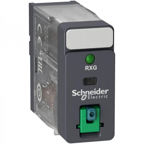  Реле промежуточное 10А 1СО=12В кнопка+LED SchE RXG12JD 