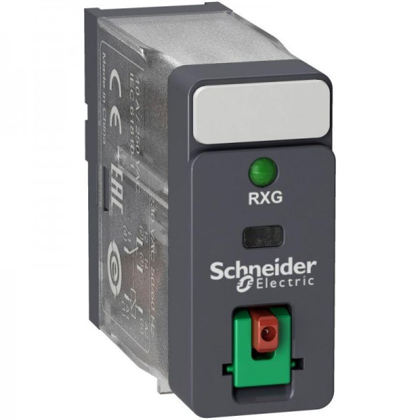  Реле промежуточное 10А 1СО~24В кнопка+LED SchE RXG12B7 