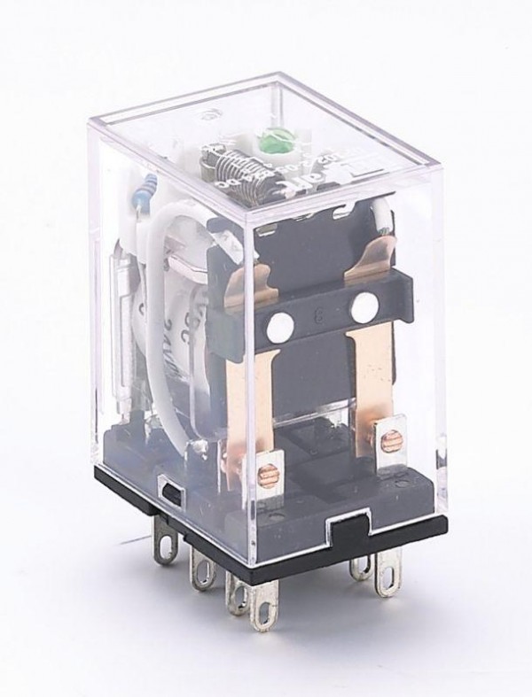  Реле промежуточное ПР-102 2 конт. с инд. LED 5А 12В DC SchE 23219DEK 