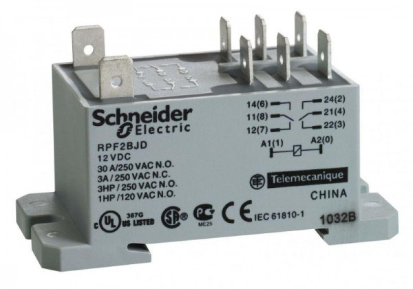  Реле 2ПК 12В DC SchE RPF2BJD 