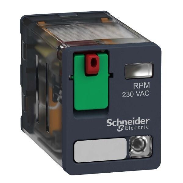  Реле силовое 2ПК 230В AC светодиод SchE RPM22P7 