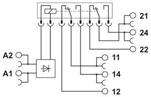  Модуль релейный PLC-RSC-12DC/21-21 Phoenix Contact 2967235 