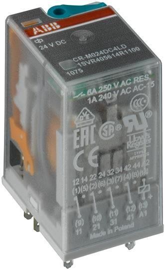  Реле CR-M125DC4 125B DC 4ПК(6A) ABB 1SVR405613R8200 