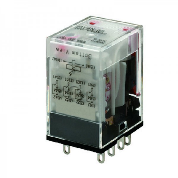  Реле MY-GS 4PDT MY4NGSDC24BYOMZ светодиод. индикатор 24В DC Omron 686156 