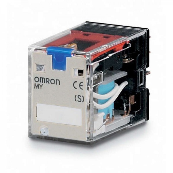  Реле MY-S DPDT MY2IN24DCS светодиод. индикатор блок. тест. кнопка 24В DC Omron 153320 