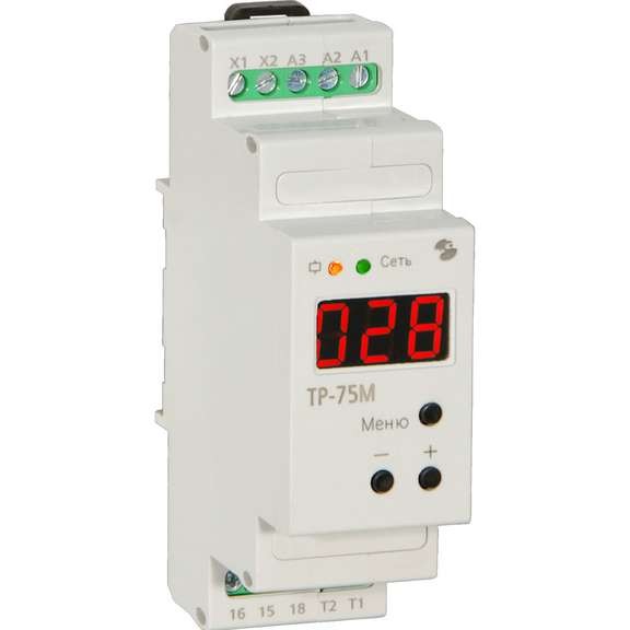  Реле температурное ТР-75М (без датчика -40/+125С шаг 1С =24/~24 220В) Реле и Автоматика A8223-80108004 