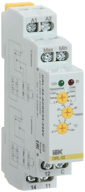  Реле наполн./дренаж ORL 24-240В AC/DC ИЭК ORL-02-ACDC24-240V 