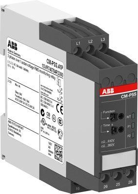  Реле контроля асимметрии фаз CM-PAS.31S с регул. порог срабатывания 2- 25проц. Uпит=Uизм=3х160-300В AC 2ПК винт. клеммы ABB 1SVR730774R1300 