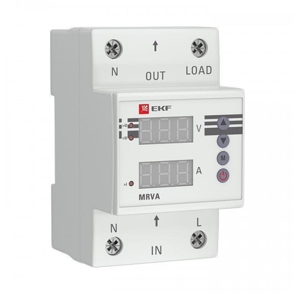  Реле напряжения и тока с дисплеем MRVA 50А PROxima EKF MRVA-50A 