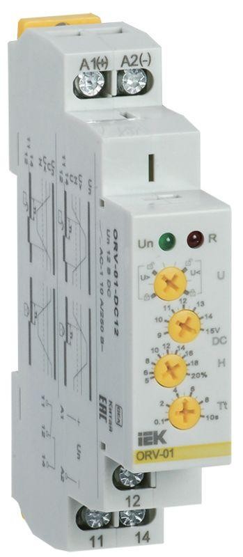  Реле напряжения ORV 1ф 12В DC ИЭК ORV-01-DC12 