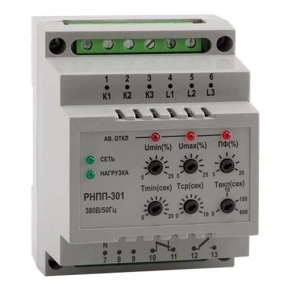  Реле напряжения OptiDin РНПП 301 У3 КЭАЗ 114063 
