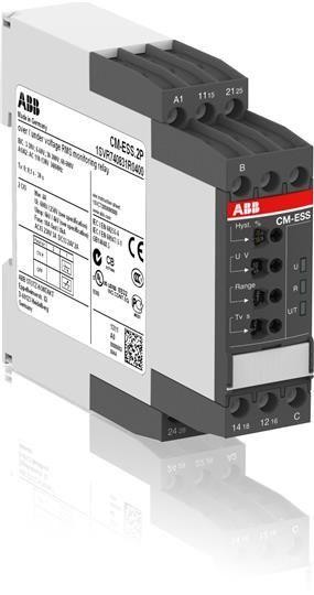  Реле контроля напряжения CM-ESS.2S 24-240В AC/DC 2ПК винтовые клеммы ABB 1SVR730830R0400 