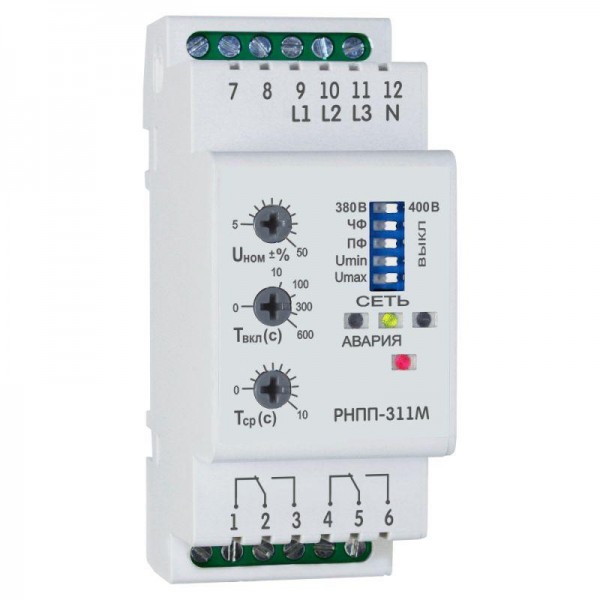  Реле напряжения OptiDin РНПП 311М 24DC УХЛ4 КЭАЗ 240051 